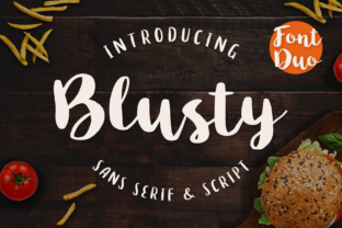 Blusty Duo: A Script Handwritten Font for Dynamic Brand Campaigns