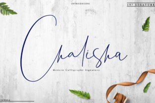 Chalisha: A Script Handwritten Font for Creative Product Design