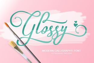 Glossy: A Script Font for Elegant Editorial Design