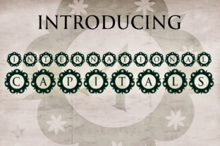 International Capitals: A Decorative Font for Creative Crafters