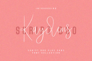 Kaydens Duo: A Script Handwritten Font for Creative Crafters