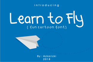 Learn to Fly: A Decorative Font for Editorial Design and Branding