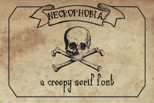 Necrophobia: A Serif Font for Crafting Dark Elegance