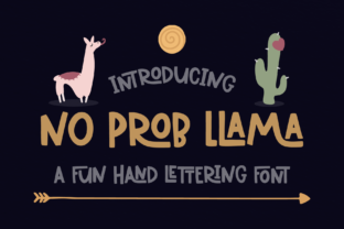 No Prob Llama: The Playful Script Font for Handmade Creators