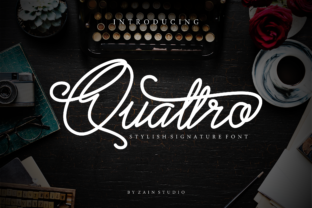 Quattro: A Script Font That Adds Elegance to Branding