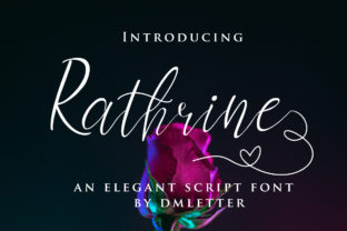 Rathrine: A Script Font for Elegant Branding and Web Design