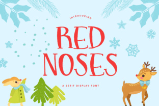 Red Noses: A Serif Font That Brings Holiday Magic to Your Creations