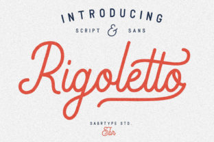 Rigoletto Script for Editorial Design and Creative Typography