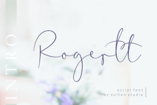 Rogertt: A Romantic Script Font for Editorial Design